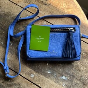 Kate spade blue crossbody bag